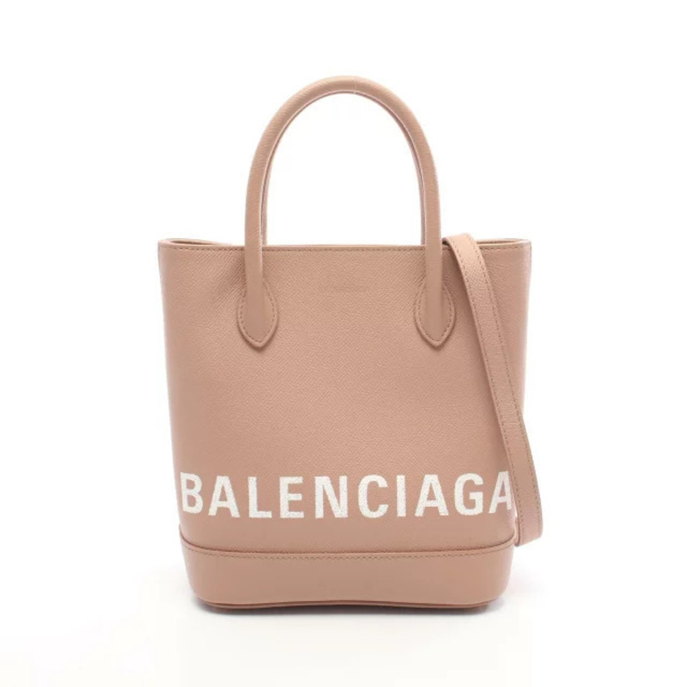 Balenciaga Ville Handbag Leather Pink